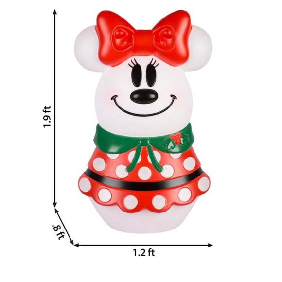 New light up Minnie Mickey mouse blow mold 24” - Picture 6 of 8